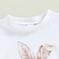 thumbnail image 3 of Chaqueta Linda chica con estampado de Pascua, pantalones superiores de manga corta, traje de punto de dos piezas Ygjytge para Niña Blanco T L, 3 of 8