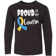thumbnail image 3 of Inktastic Proud of my Cousin Down Syndrome Awareness Long Sleeve Youth T-Shirt, 3 of 5