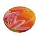 thumbnail image 1 of Disketp Orange Flower Psychedelic Funda Redonda para Taburete, Funda de Cojín para Silla de Bar Suave y Elástica-12 inch, 1 of 7