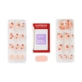 thumbnail image 5 of Kiss Impress Press On Nails French, ‘Coast’, Red and White, Medium Almond, 30 Count, 5 of 11