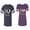 Men Navy / Women Purple, variant on I Love My Husband Wife Matching Couple Cotton Jerseys (Men Navy / Women Black) (Men S / Women S)