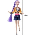 thumbnail image 2 of Muñeca de Vinilo Cazres de Demonios - 30cm - Embalaje de Regalo Premium,Juguete Coleccionable para Fans (Púrpura A), 2 of 3