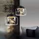 thumbnail image 4 of Lámpara colgante de vidrio creativa, lámpara colgante LED de ahorro de energía con luz blanca cálida novedosa para múltiples escenas, luz colgante adecuada para habitaciones de niñas, niños y niños, 4 of 5