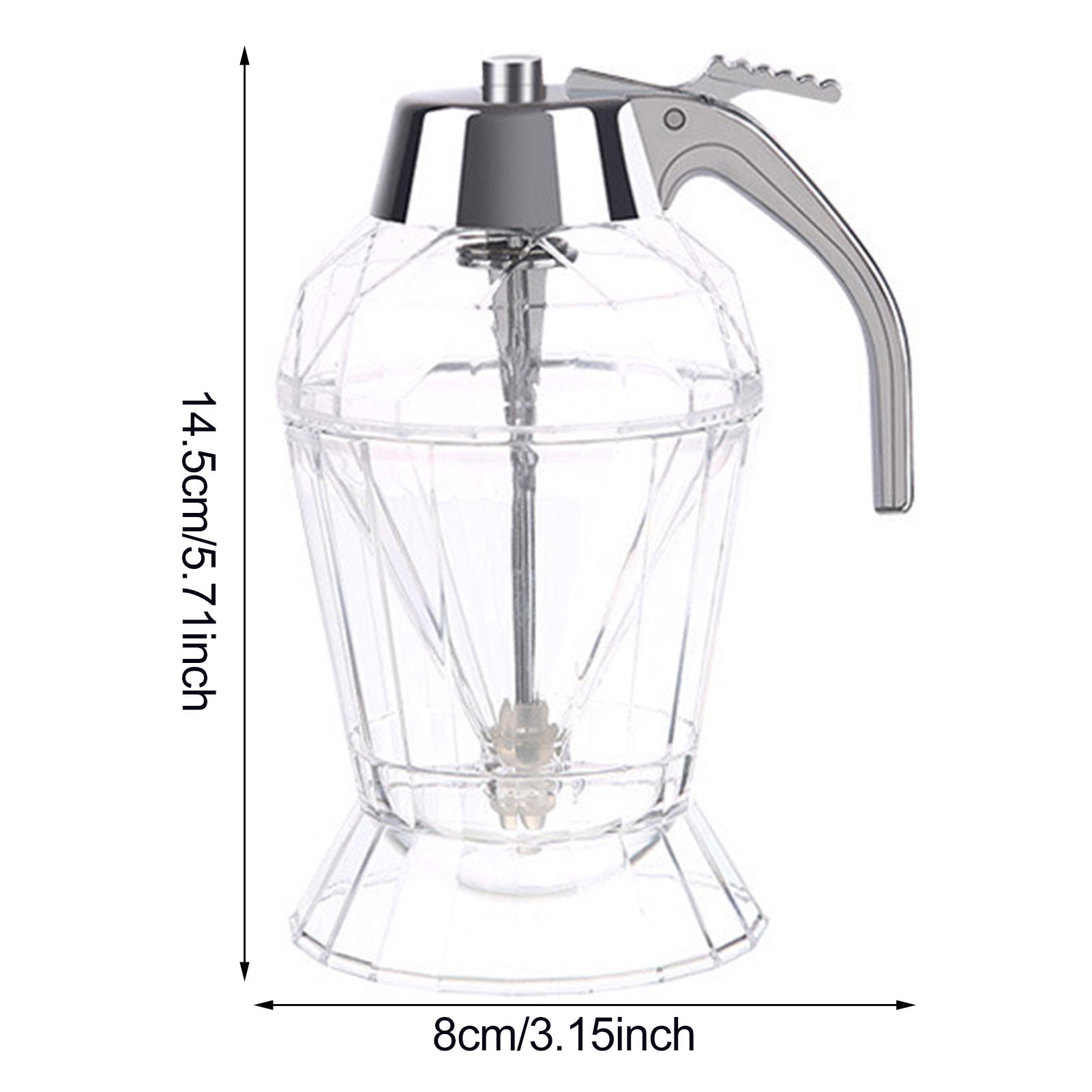 OIUR 2/3Pcs Maple Syrup Dispensers Honey Jars with Stand Handle Design Large Capacity BPA Free No Drip Honey Holders