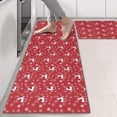thumbnail image 2 of Kitchen Rugs Sets Of 2,Red Christmas Deer and Snowflake Pattern Anti Fatigue Kitchen Mat Rugs Non Slip Washable,Decorative Kitchen Floor Mats for Kitchen,Sink,Laundry,17"X47", 2 of 5