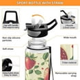 thumbnail image 4 of 32oz Transparent Sports Water Bottle with Straw for Kids Adults Outdoor School Gym Fitness Strawberries Pattern, 4 of 7