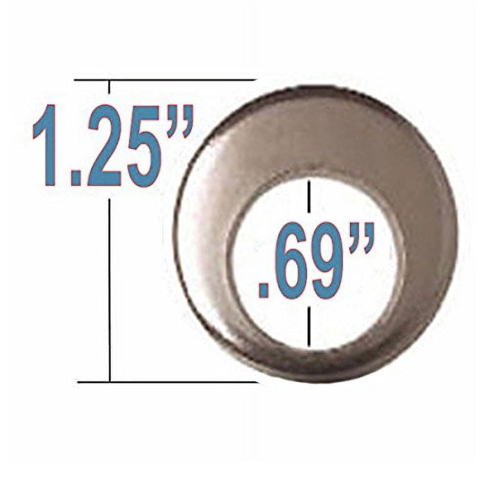 Cragar Standard Mag Lug Nut 7/16"-20 with Offset Washer Chrome Finish Set of 20 Pcs