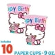 thumbnail image 3 of Decoraciones de fiesta de cumpleaños con temática de Hello Kitty, juego de vajilla con globos, plato de papel, taza, servilleta, juguete de regalo para niños y niñas, 3 of 4