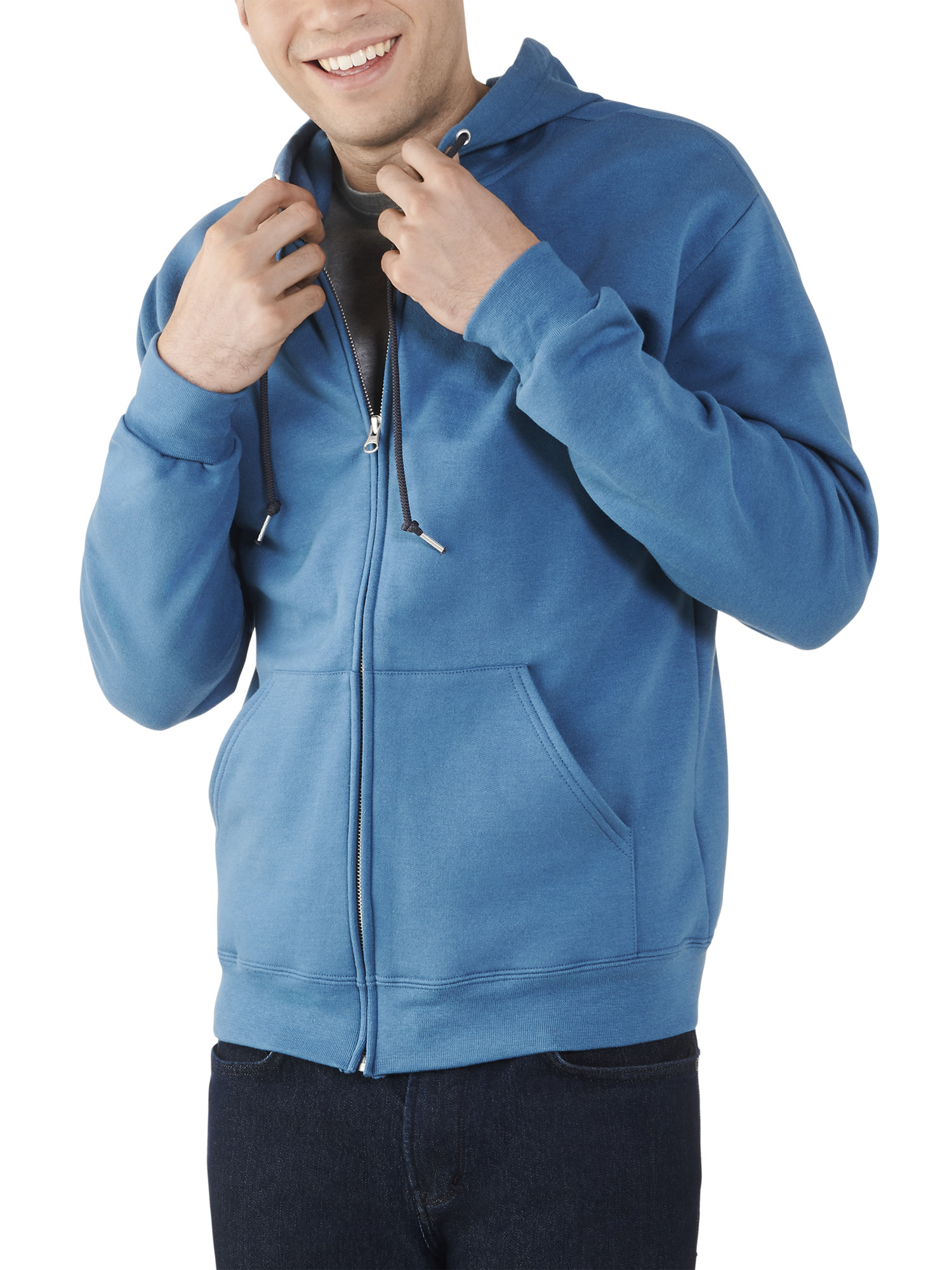 fruit of the loom men's dual defense eversoft fleece full zip hooded sweatshirt