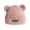 1-Pink4870, variant on XIAOCHA Women’S Bear‑Ear Beanie Fuzzy Hats Fall‑Winter Daily‑Use Toque,Pink
