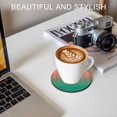 thumbnail image 6 of Red Green Ombre Coasters Set of 4, Absorbent Coasters for Drinks, Modern Art Gradient Orange Coaster for Desk Coffee Table Protection, Home Decor House Warming Gifts 4", 6 of 8