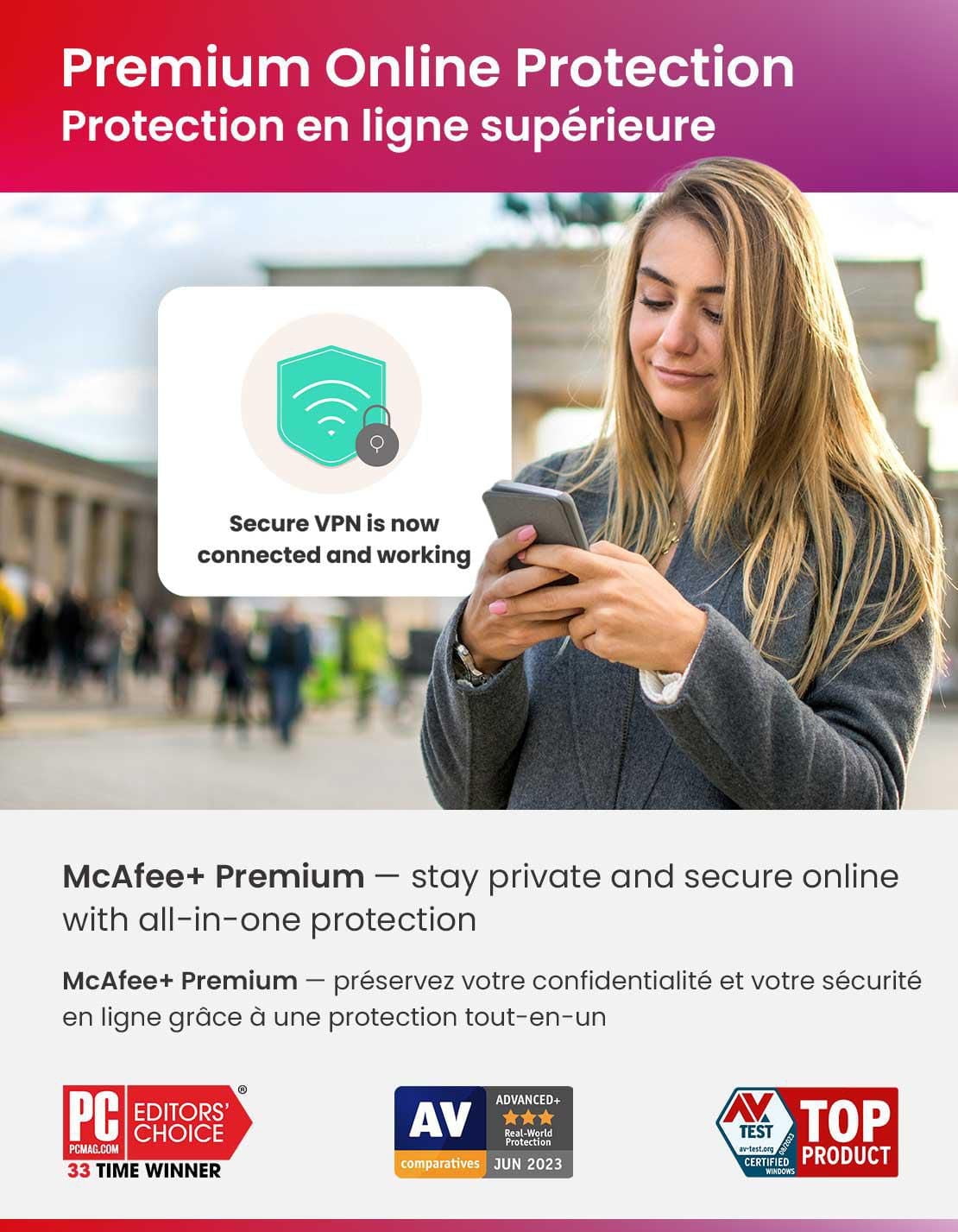 McAfee+ Premium - Individual (Windows/Mac/Android/iOS) - 1 Year Subscription [Digital Code]
