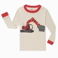 thumbnail image 5 of TOWED22 Toddler Boy Outfits Clothing Set 2 Piece Long Sleeve Crewneck Sweatshirt and Elastic Pants Fall Winter Clothes(Khaki,9-10 Y), 5 of 6