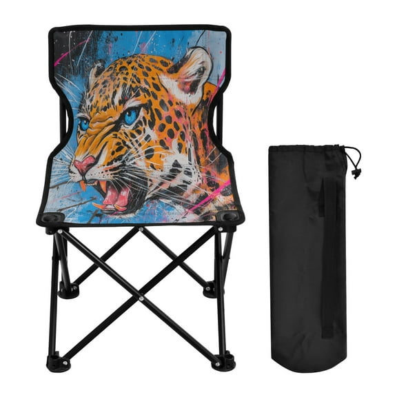 BZSMCE Camping Chairs Modern Vivid Predator Pattern Folding chair