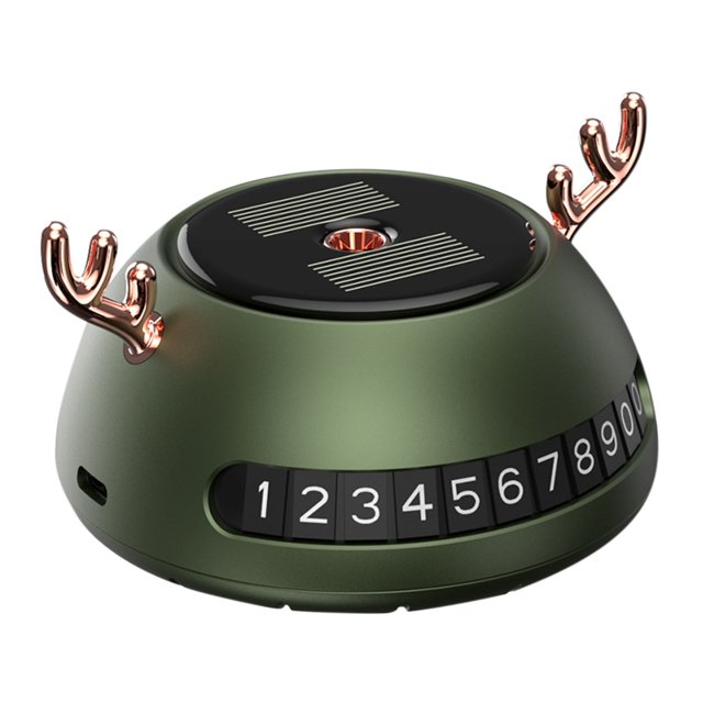 RKSTN Car Air Freshener, Air Freshener for Car, Smart Option. Car Accessory for Women. Solar - powered Smart Car Scent with Embedded Number Plate, Extra 3pcs 10ml Refills, Army Green.