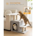 thumbnail image 5 of 3-in-1 Cat Stairs for High Bed Couch, Multifunctional, Dog Steps for Small Doggie Pet Rabbits,19'' Tall, Beige, Medium, 5 of 7