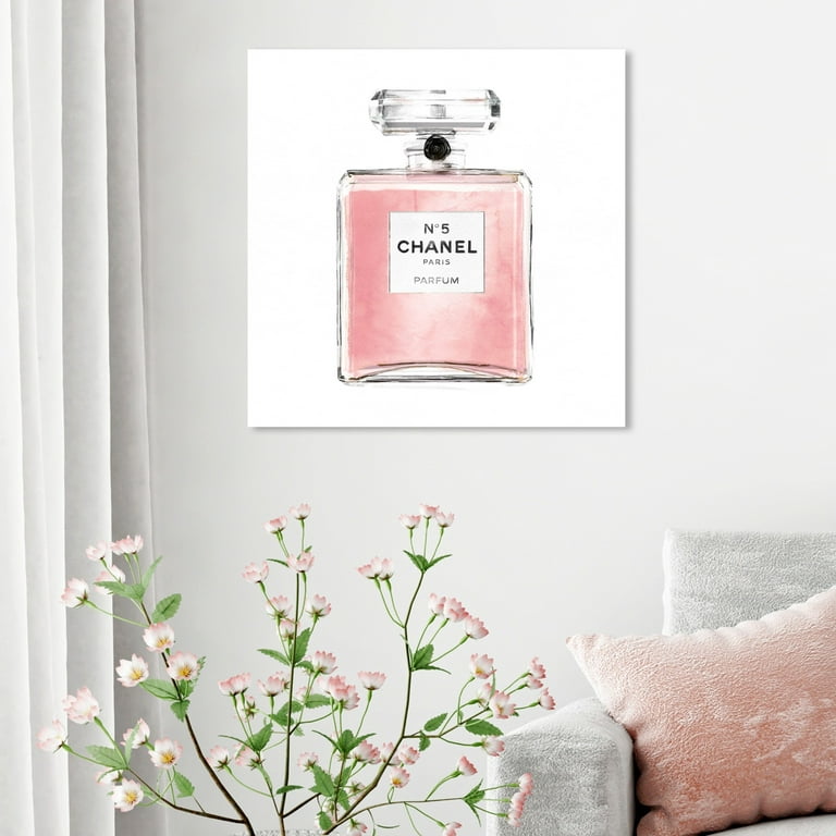 Wynwood Studio Fashion and Glam Wall Art Canvas Prints 'Blush Classic  Perfume' Perfumes - Pink, White 