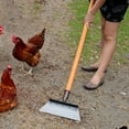 thumbnail image 4 of Pala de limpieza multifuncional, pala cuadrada para jardín, pala grande de metal para recoger excrementos de pollo, herramienta de jardinería exterior para paisajismo, pala para limpiar y desherbar., 4 of 9