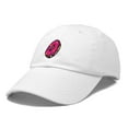 thumbnail image 5 of Dalix Donut Embroidered Mens Cotton Dad Hat Baseball Cap in White, 5 of 5