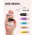 thumbnail image 2 of No Bend Hair Clips, 60 Pcs No Crease Hair Clips, 2.3in Makeup Hair Clips, Duck Billed Hair Clips for Styling Sectioning, Creaseless Hair Styling Clips (6 Colors), 2 of 6