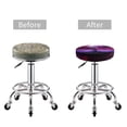thumbnail image 5 of Round Bar Stool Seat Covers, Artistic Red Purple Cloud Moon.jpg Elastic Round Chair Cover Stool Seat Slipcover Bar Stool Cushions Round Pad for 12-14 inch, 5 of 7
