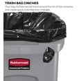 thumbnail image 3 of Commercial Products Slim Jim Trash/Garbage Can with Venting Channels, 23-Gallon, Green, 3 of 6