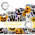 thumbnail image 4 of Fsddascl Halloween Blackout Curtains for Bedroom/Living Room, Thermal Insulated Kitchen Curtains, Cute Ghost Pumpkin Candy Castle Cartoon Grommet Darkening Window Treatment Drapes 52"x63"x2, 4 of 6