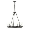 thumbnail image 3 of SAFAVIEH Joris 6 Light Industrial Adjustable Chandelier, Bronze Black, 3 of 6
