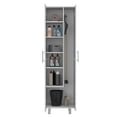 thumbnail image 4 of FM FURNITURE  Norway Broom Closet Pantry White Engineered Wood, 4 of 6
