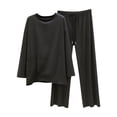 thumbnail image 2 of Roncen Women Thermal Underwear Set, Long Johns Base Layer Top & Bottom, Women Soft Pajama Set for Cold Weather, 2 of 3