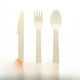 thumbnail image 1 of Cuchillo y tenedor desechables, cuchara, postre, tenedor de fruta, helado, leche, tenedor para pastel, juego de té para llevar de madera, cuchillo y tenedor, cuchara, 1 of 2