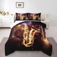 thumbnail image 1 of Erosebridal Saxophone Bedding Twin Comforter Set,Musical Instrument Down Comforter,Melody Decor,Lightweight,2-Piece, 1 of 7