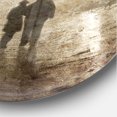 thumbnail image 3 of Designart 'Couple Walking in Night Lights ' Farmhouse wall clock, 3 of 6