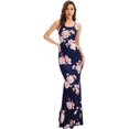 thumbnail image 2 of Women's Strappy Backless Summer Evening Party Maxi Dress Azul Marino Floral XL Azul Marino Floral XL Xishao ropa, 2 of 2
