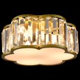 thumbnail image 3 of Tropea 3-Light Gold Flush Mount Ceiling Light Crystal Ceiling Light Fixture, 3 of 5