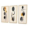 thumbnail image 3 of Designart "Minimal Circular Geometric Art II" Modern Geometric Framed Wall Art Set Of 3 - Grey Abstract Frame Gallery Wall Set For Home Decor, 3 of 6