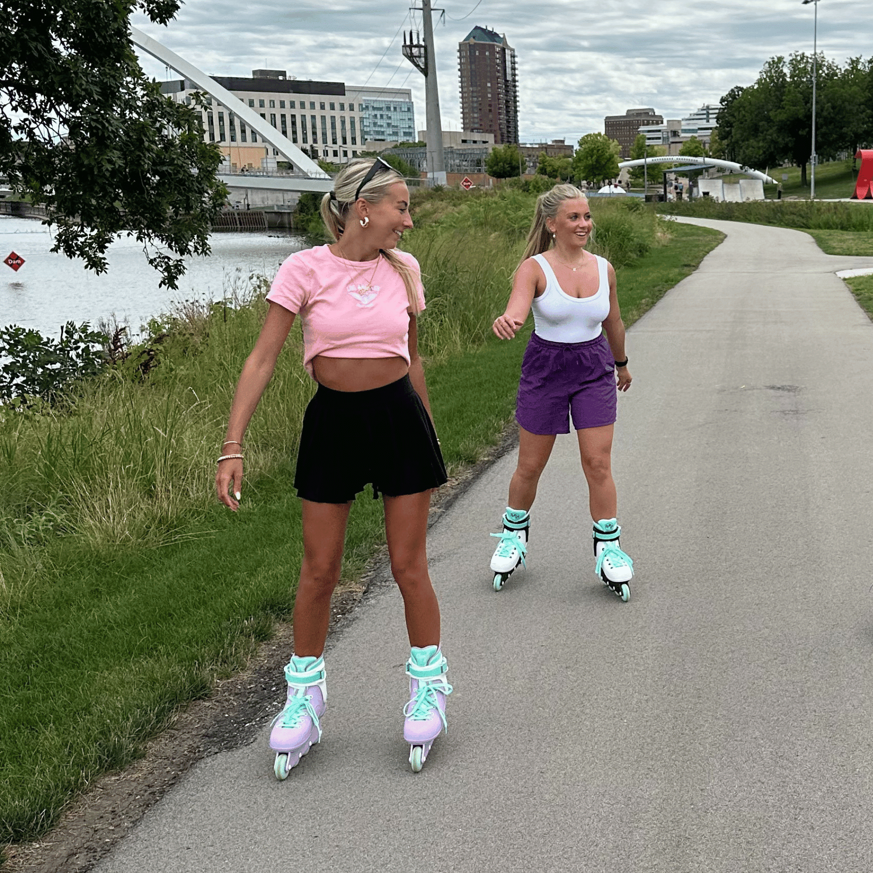 Pacer Rollr Grl Ocean Shore Inline Adult Skates Angelmint size M7/W8