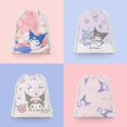 thumbnail image 3 of Kuromi-Bolsa de almacenamiento de algodón con cordón para mujer, monedero pequeño de viaje, bolsa de tela para regalo de Navidad, 3 of 4