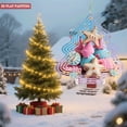 thumbnail image 4 of Metal Hanging Christmas Tree Wind Decorations - Festive Garden Spinners with Colorful Cookie Pattern Design for Yard and Garden Decor, 4 of 7