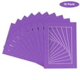 thumbnail image 2 of Purple Acid Free 22x28 Picture Frame Mats with White Core Bevel Cut for 20x24 Pictures - Fits 22x28, 2 of 3