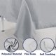 thumbnail image 5 of Mantel de Poliéster uxcell Resistente al Agua Cuadros Gris Claro 55x63 pulgadas, 5 of 9