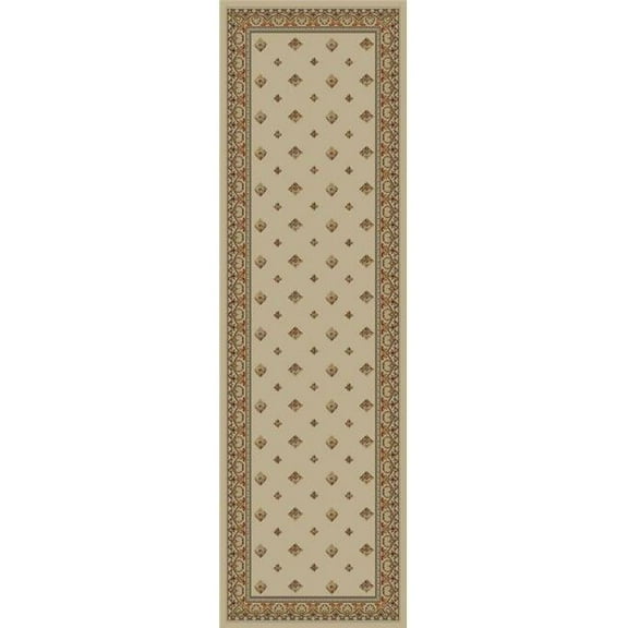 Concord Global 63028 9 ft. 3 in. x 12 ft. 6 in. Ankara Pin Dot - Ivory