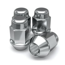 White Knight 911709S Chrome M14 x 1.50 Bulge Acorn Lug Nut, 4 Pack