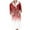 Red 1, variant on Kaemgyyd Plush Robes for Women Soft Warm Fleece Stripe Printing Bathrobe with Pockets Comfy Long Sleeve Midi Loungewear