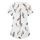 thumbnail image 4 of Tops de manga corta de uniforme de enfermería con estampado cruzado y cuello en V a la moda para mujer Fridja  hjk3852, 4 of 4