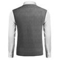 thumbnail image 4 of COOFANDY Mens V Neck Sweater Vest Knit Sleeveless Pullover Sweater Casual Slim Fit Twisted Vest Green XXL, 4 of 4