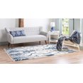 thumbnail image 3 of Rugs.com Athena Shag Collection Rug – 2' 2 x 3' Blue Shag Rug Perfect For Entryways, Kitchens, Breakfast Nooks, Accent Pieces, 3 of 9