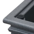 thumbnail image 4 of Algreen Covington Planter, Self-Watering Planter, Tall Square Taper, 27-In. Height by 14-In., Taupestone, 4 of 7