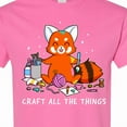 thumbnail image 4 of Inktastic Red Panda Craft All the Things T-Shirt, 4 of 5