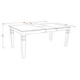 thumbnail image 4 of East West Furniture  5 Piece Kitchen Table Set- a Dining Table and Linen Fabric Upholstered Chairs, Black(Seat Type Options) WEAN5-BLK-LC, 4 of 5
